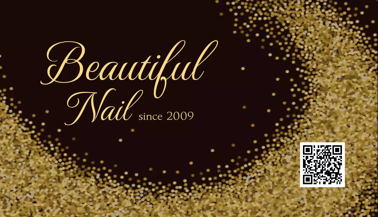 黒 上品 美容 名刺