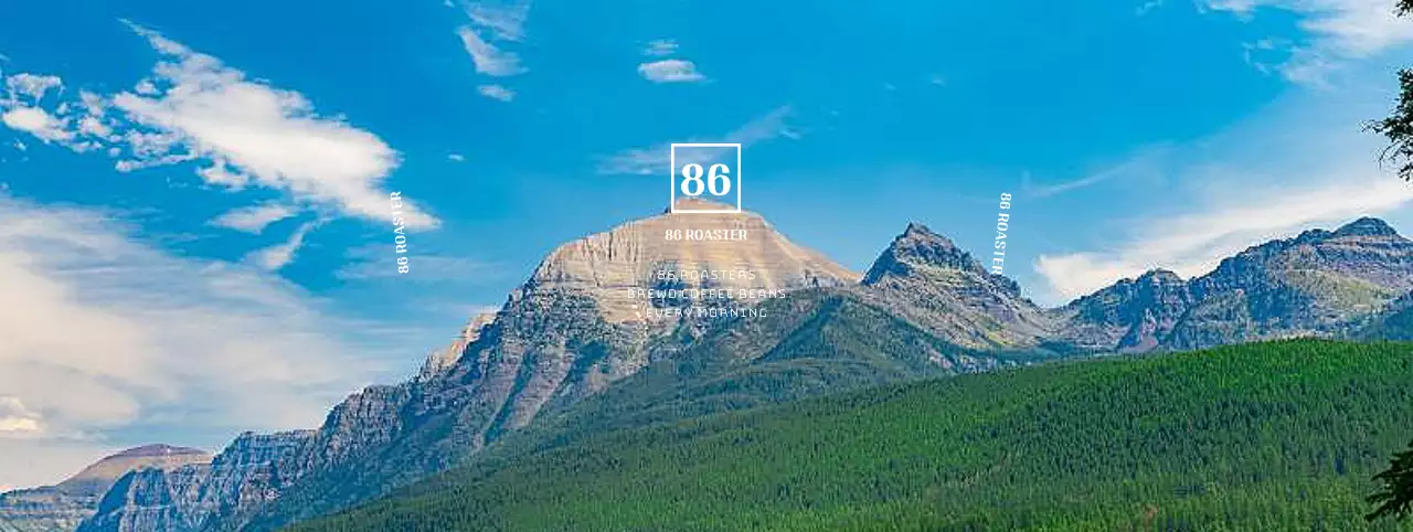 Promote your cafe with a lush mountain backdrop