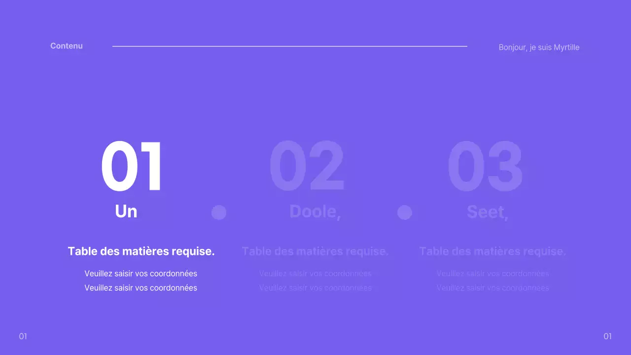 Présentation des myrtilles