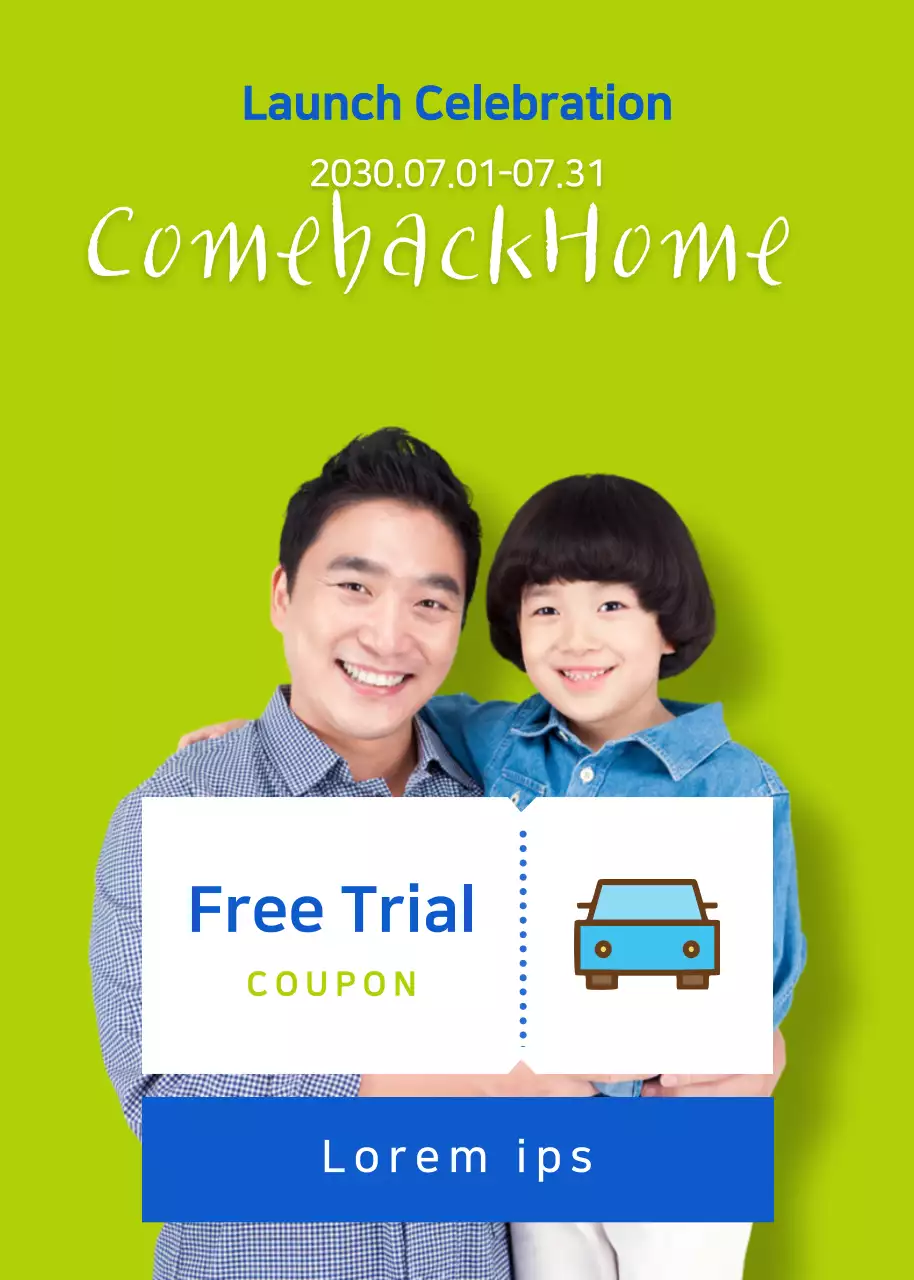 Poster Promosi Rumah Modern Hijau