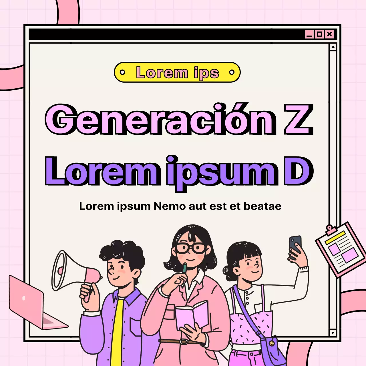 Ilustraciones en colores pastel Carreras preferidas por la Generación Z