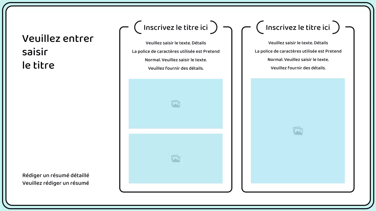 Mettez en évidence les mots-clés dans un style de ligne simple en jaune et menthe.