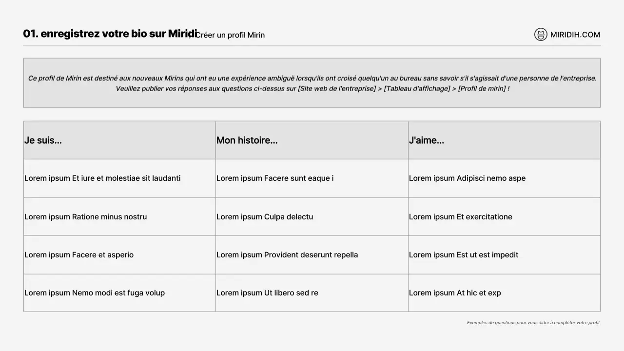 Une simple note conceptuelle illustrée en noir et blanc