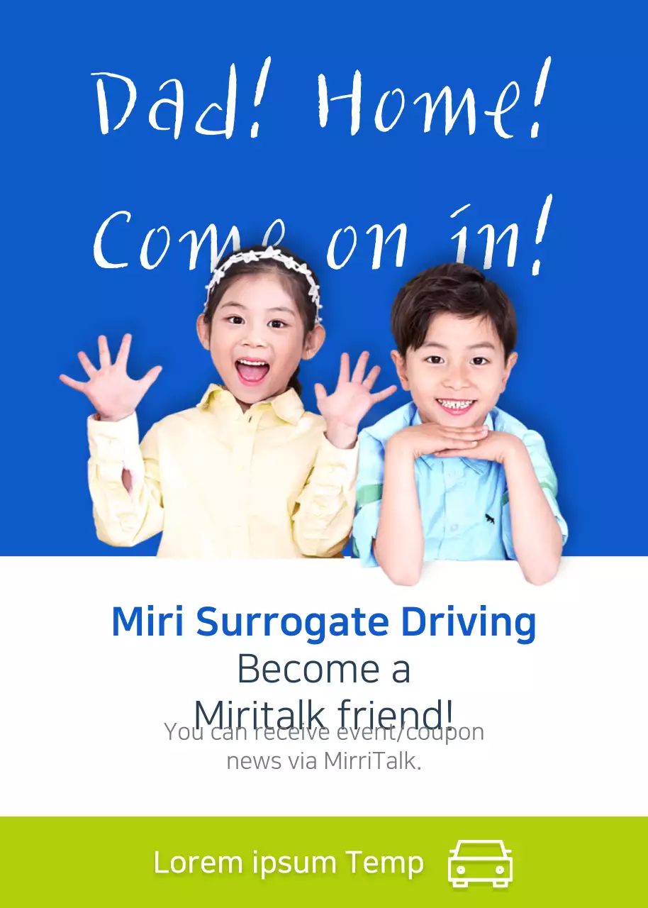 Cartaz de promoção de casa moderna verde