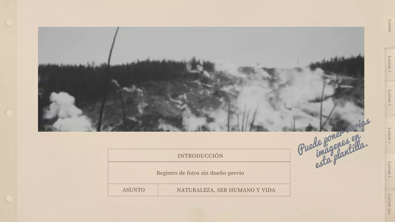 Un álbum de fotos retro beige de inspiración vintage