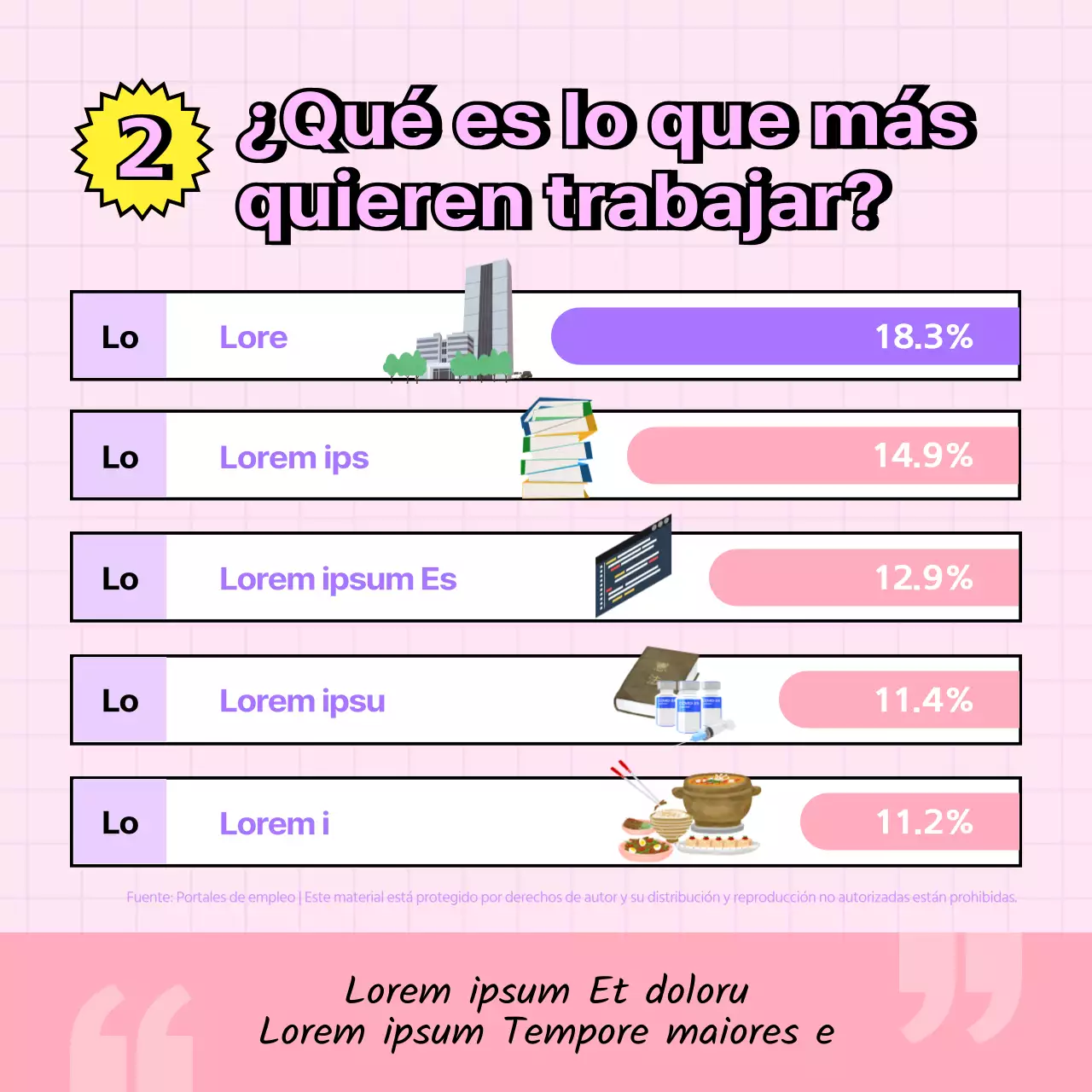 Ilustraciones en colores pastel Carreras preferidas por la Generación Z