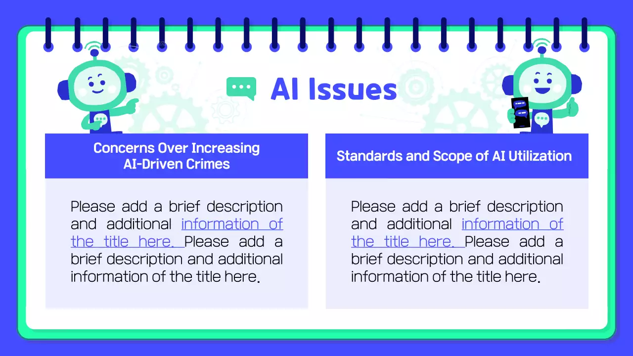 블루 모던 Ai 가이드 프레젠테이션