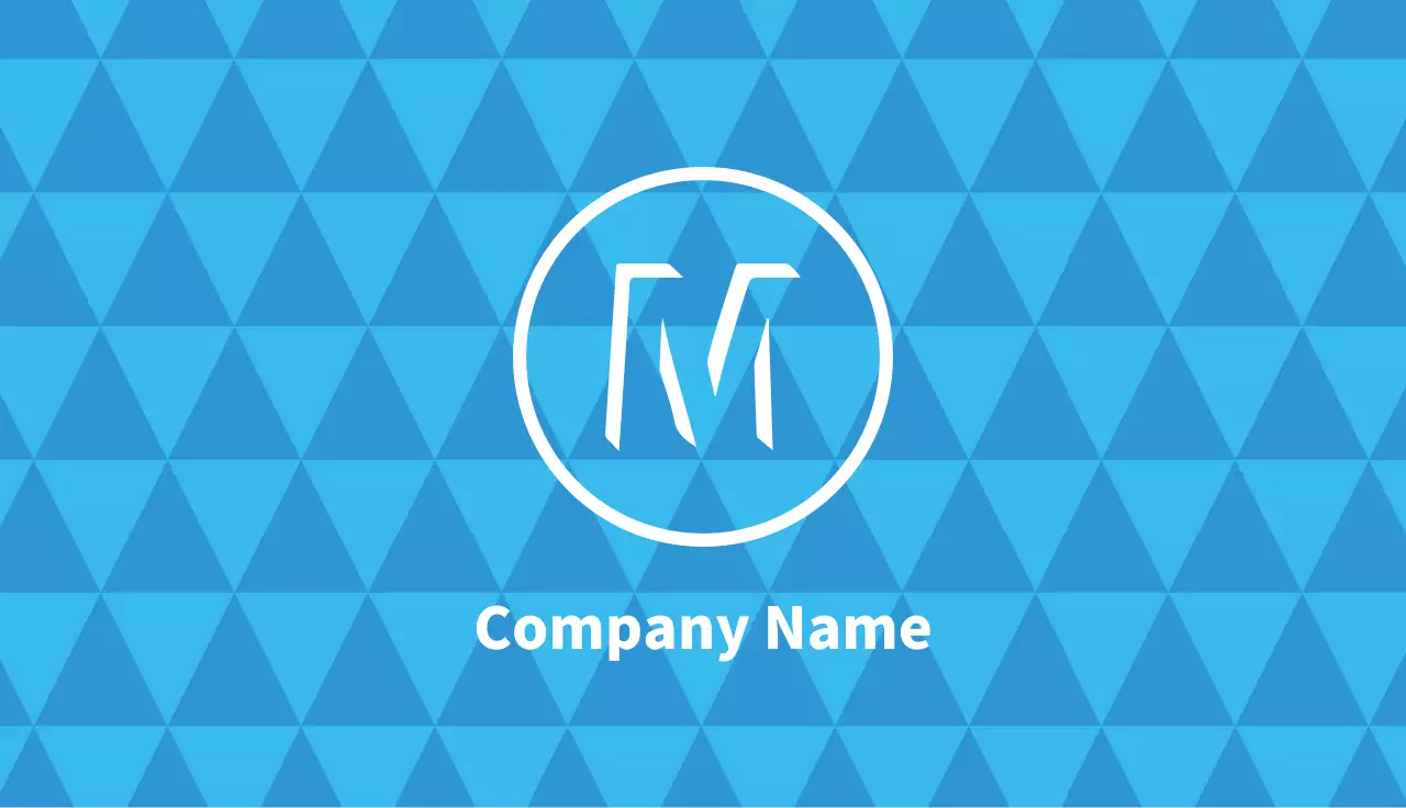 青 幾何学 ビジネス 名刺