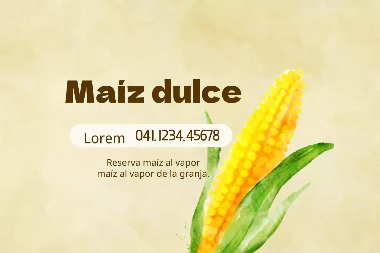 Maíz dulce