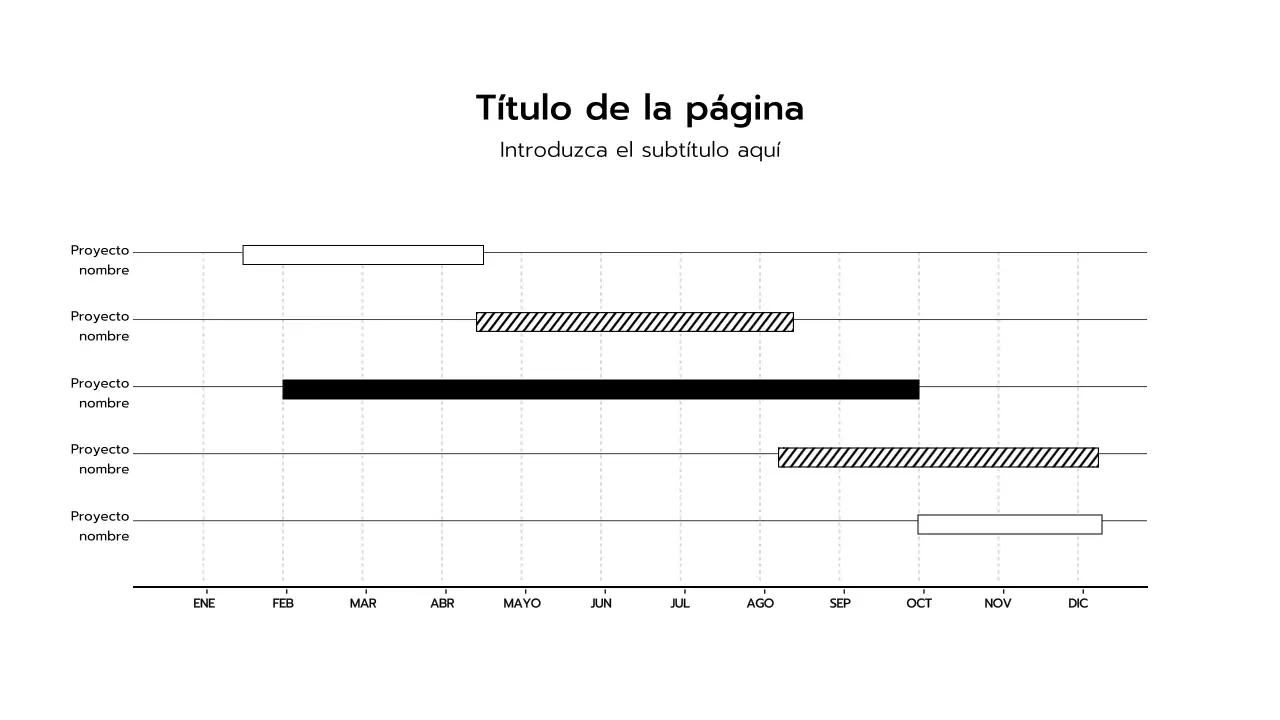 Presentaciones en blanco y negro