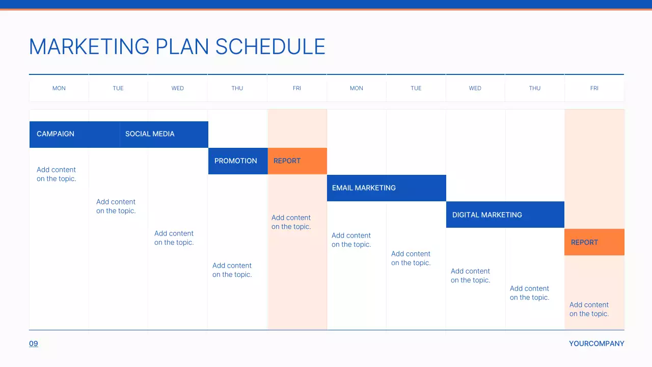 블루 프로페셔널 마케팅 제안 프레젠테이션