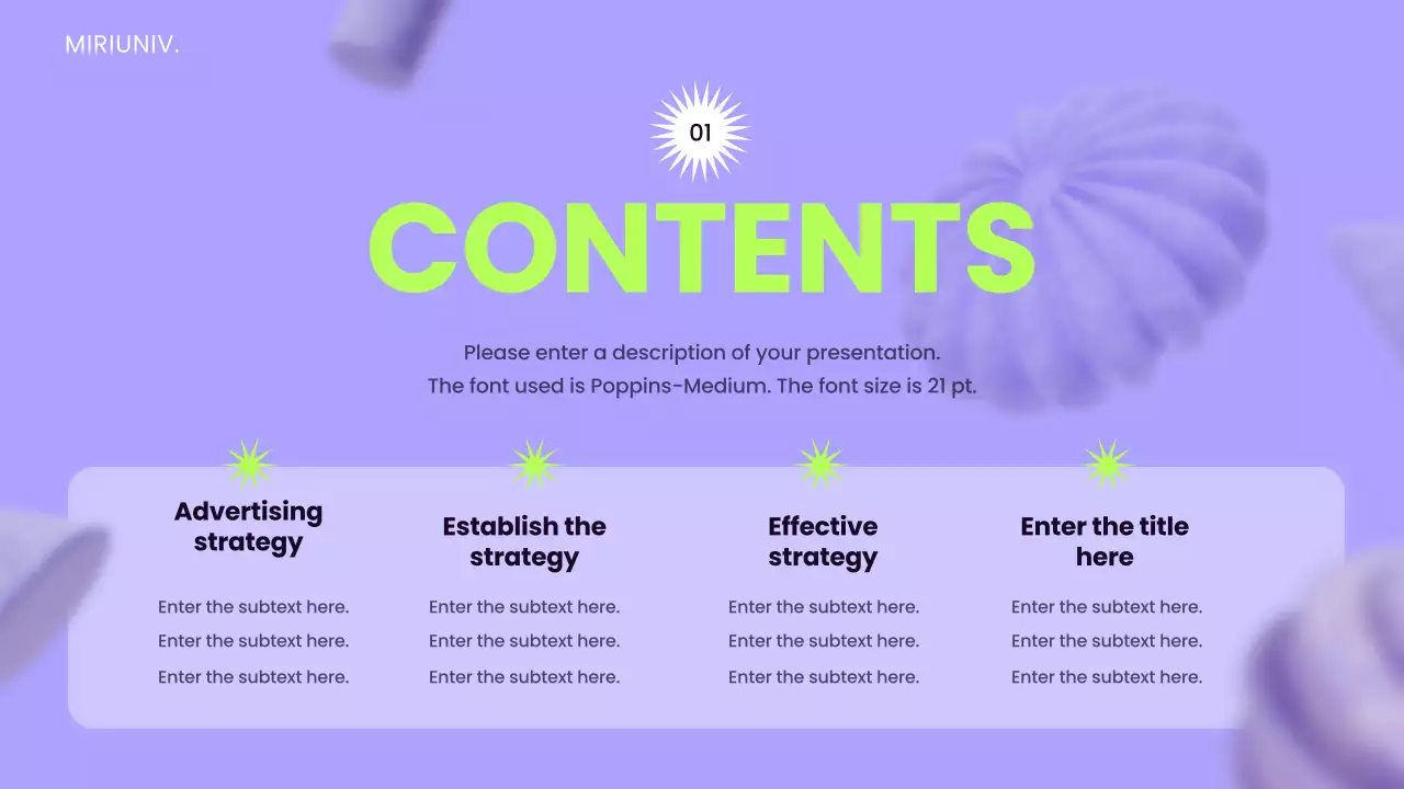 Presentasi Panduan Periklanan Abstrak Ungu