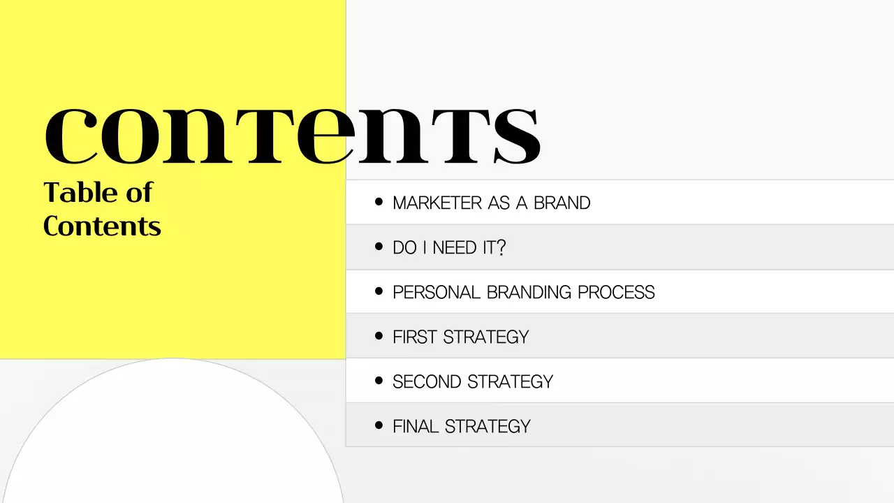 옐로우 모던 브랜딩 가이드 프레젠테이션