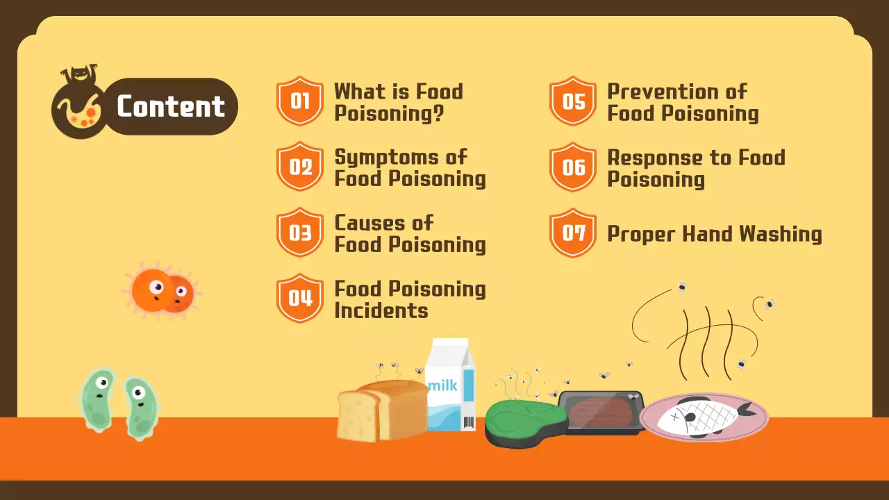베이지 심플 푸드 가이드 프레젠테이션