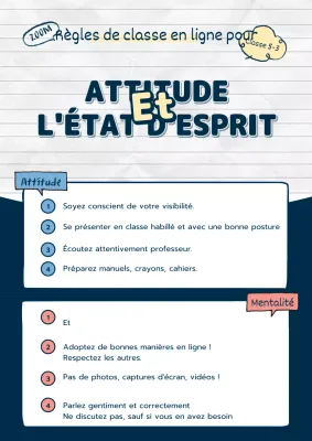 Cahier bleu marineÉcritureBulles de texte conceptuellesÉducationThème