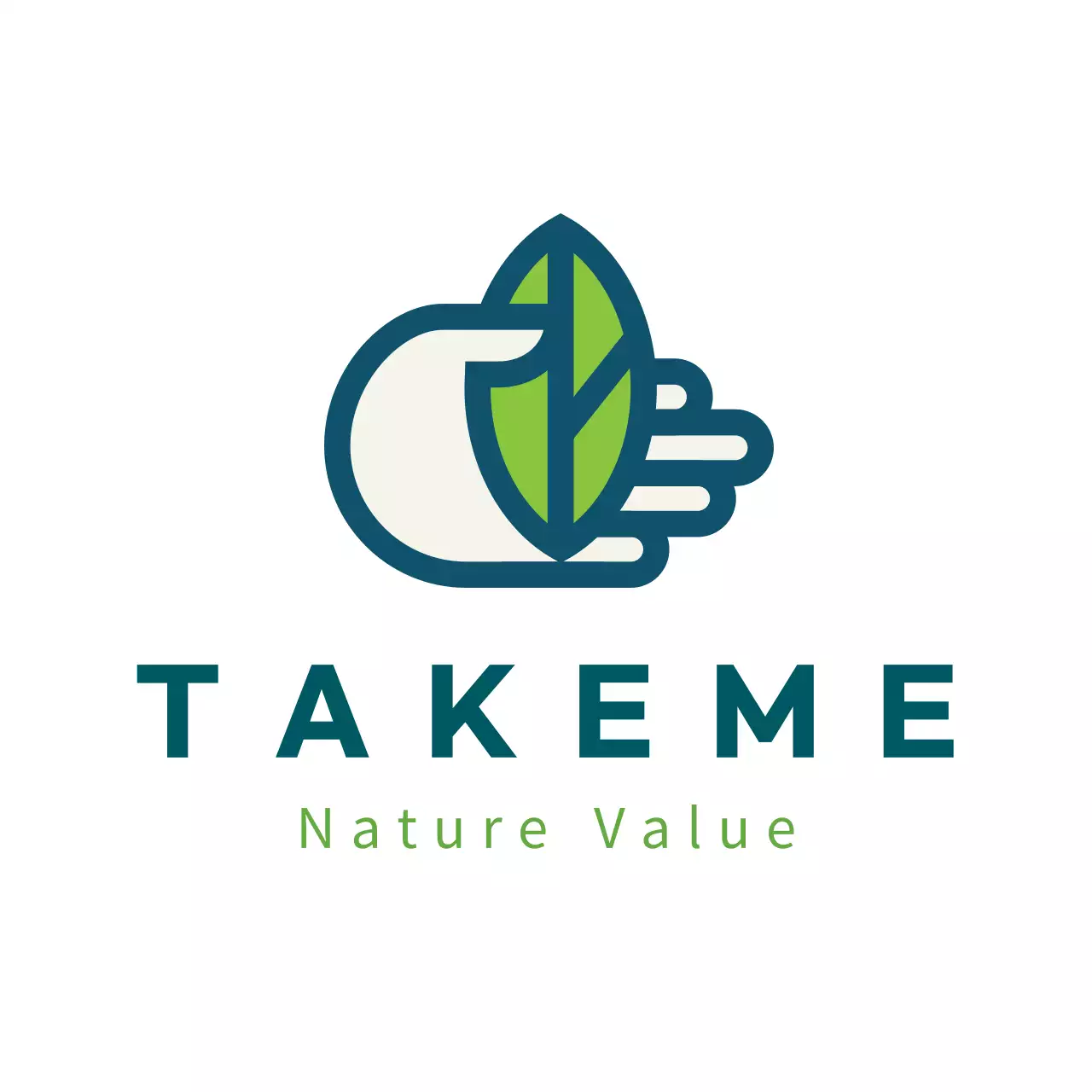 白 シンプル 自然 ロゴ