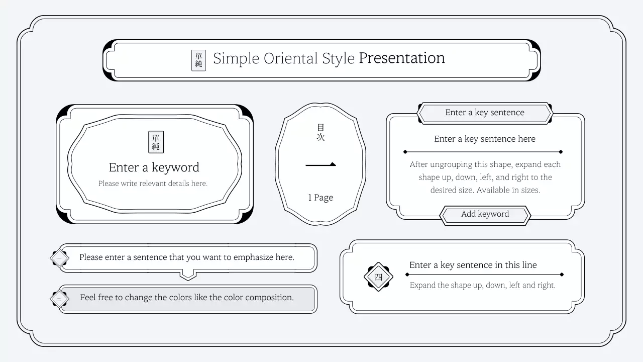 Grey Traditional Layout Presentation
