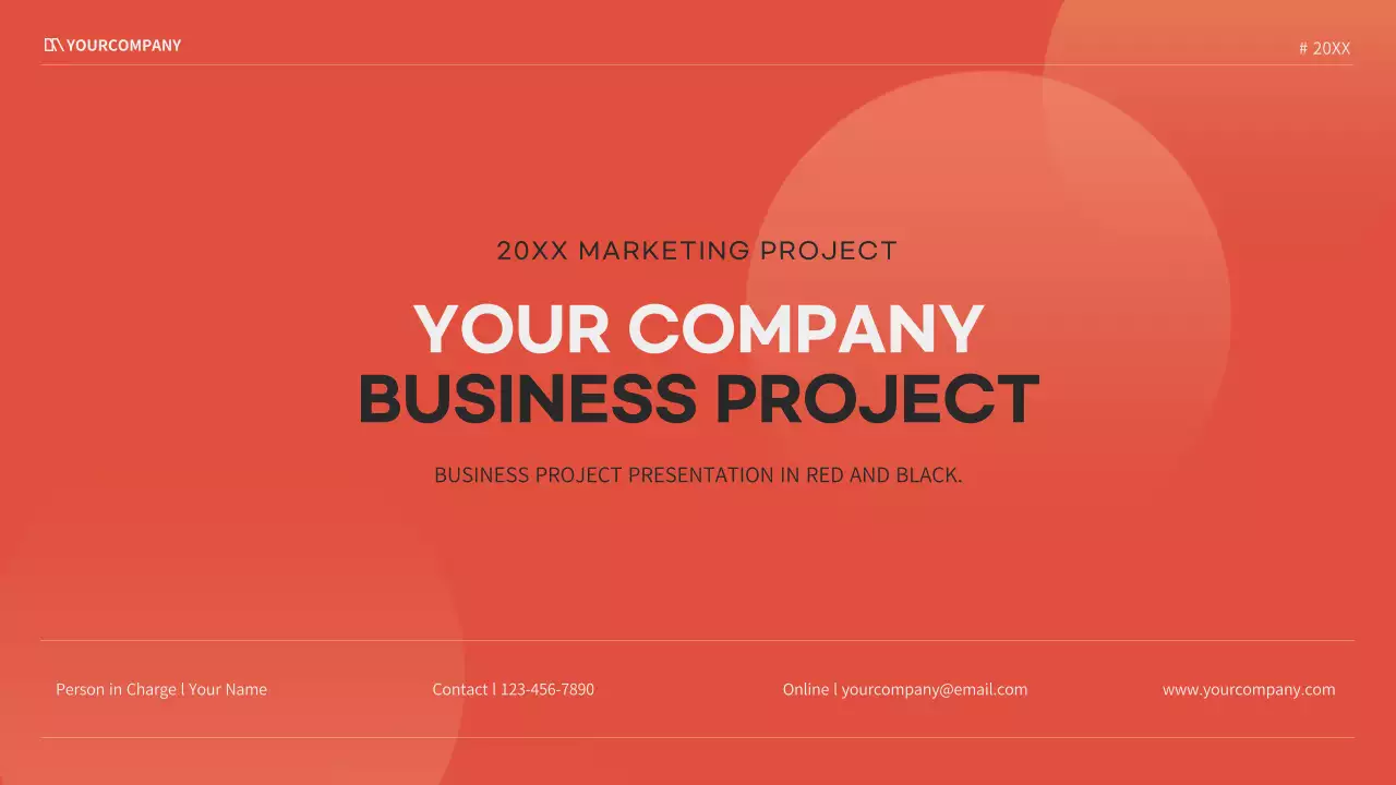 Red Professional Marketing Presentation