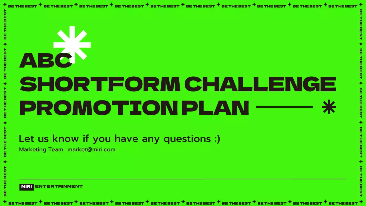 네온 모던 뮤직 프로모션 프리젠테이션