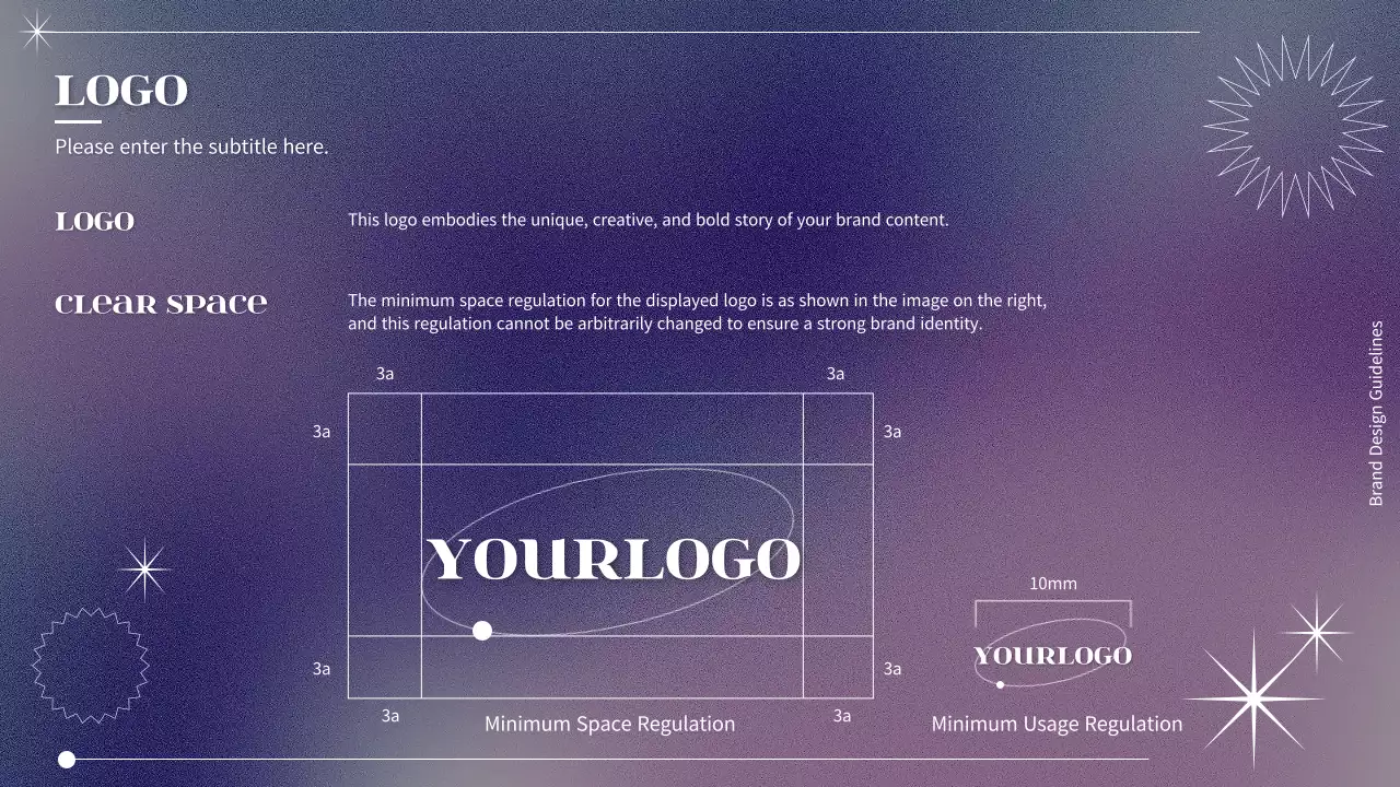 퍼플 모던 브랜드 가이드라인 프레젠테이션