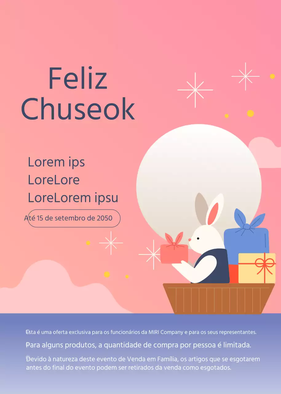 Evento pop-up de férias cor-de-rosa