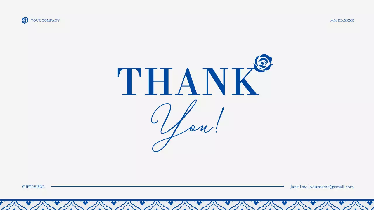 Blue Vintage Template Presentation