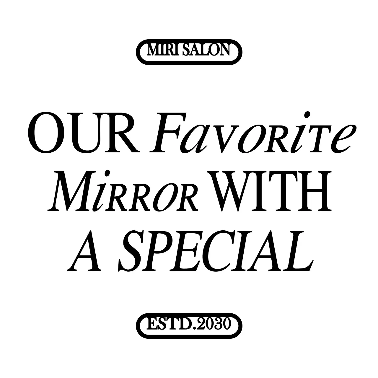 Promosi dan promosi salon bergaya hitam, sederhana, bersih, dan beraksen teks