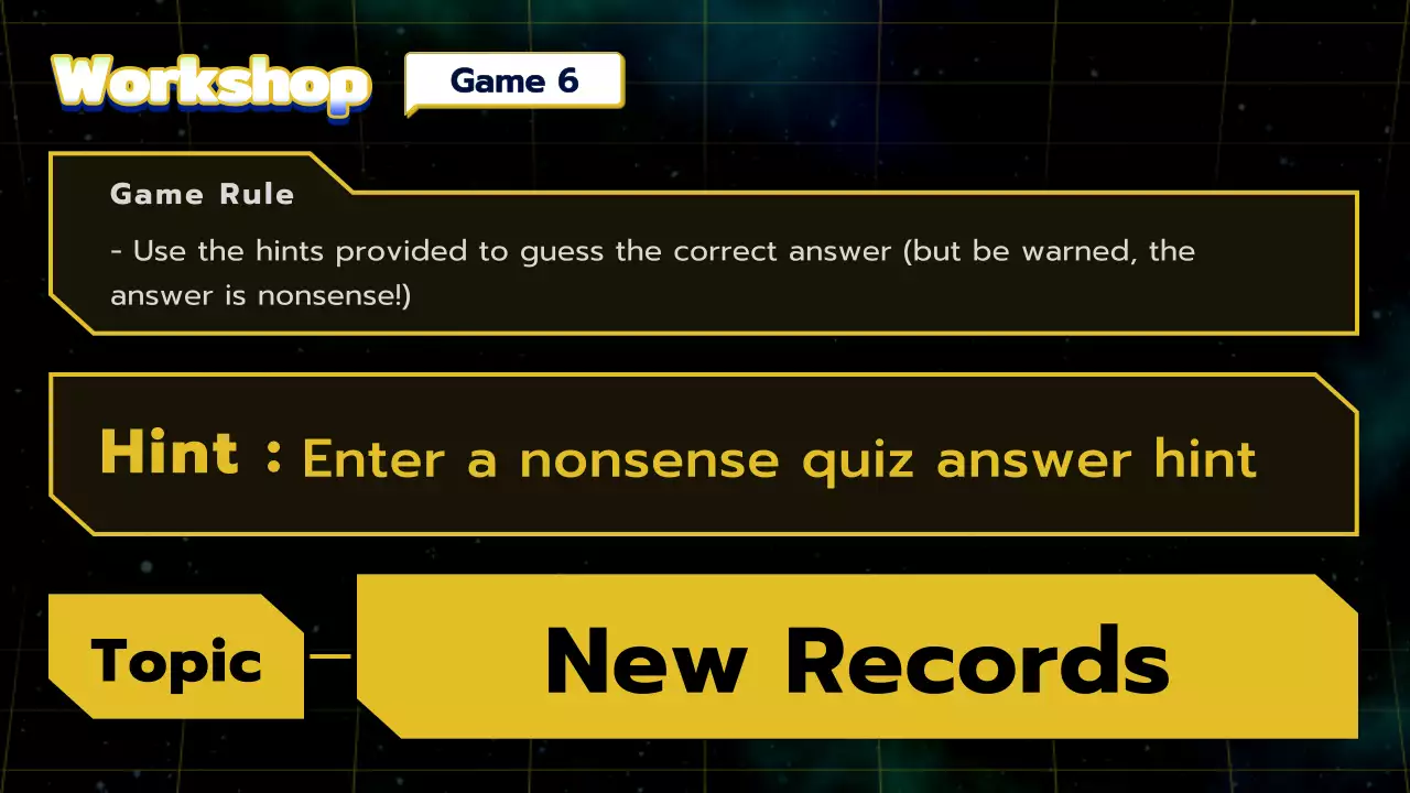 옐로우 레트로 워크숍 프레젠테이션