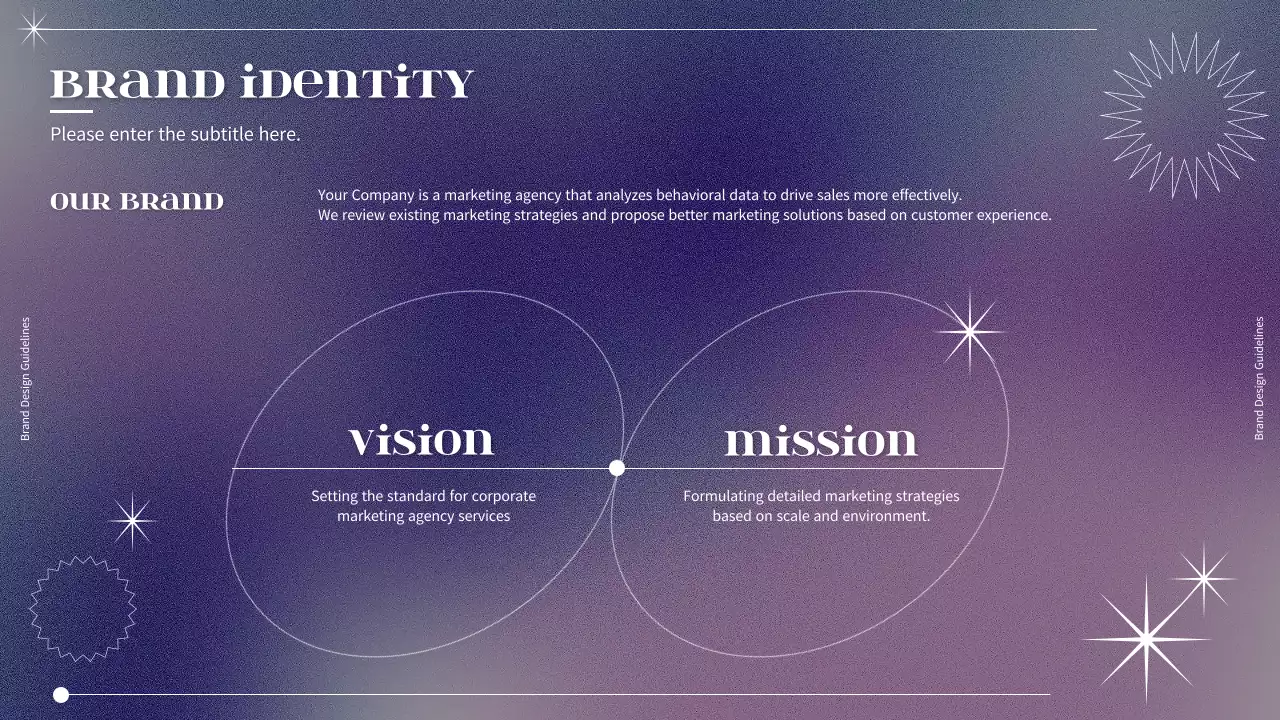 퍼플 모던 브랜드 가이드라인 프레젠테이션