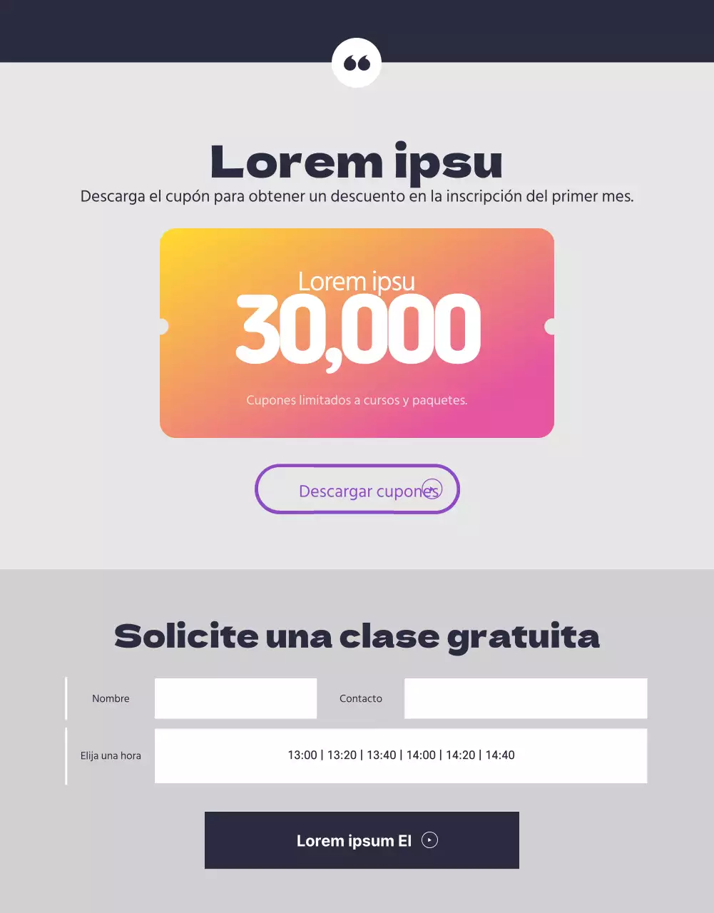 Detalles de la escuela de inglés