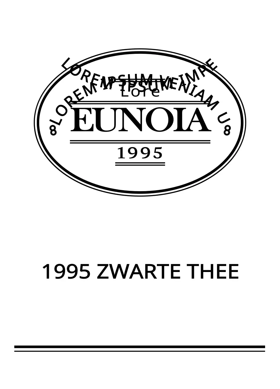 Vintage zwarte theezakjes in logovorm