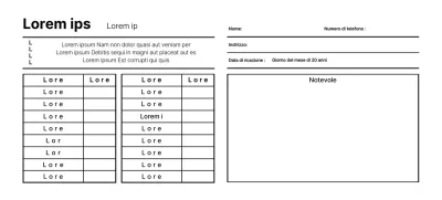 Modello di ricevuta di lavanderia pulito ed elegante
