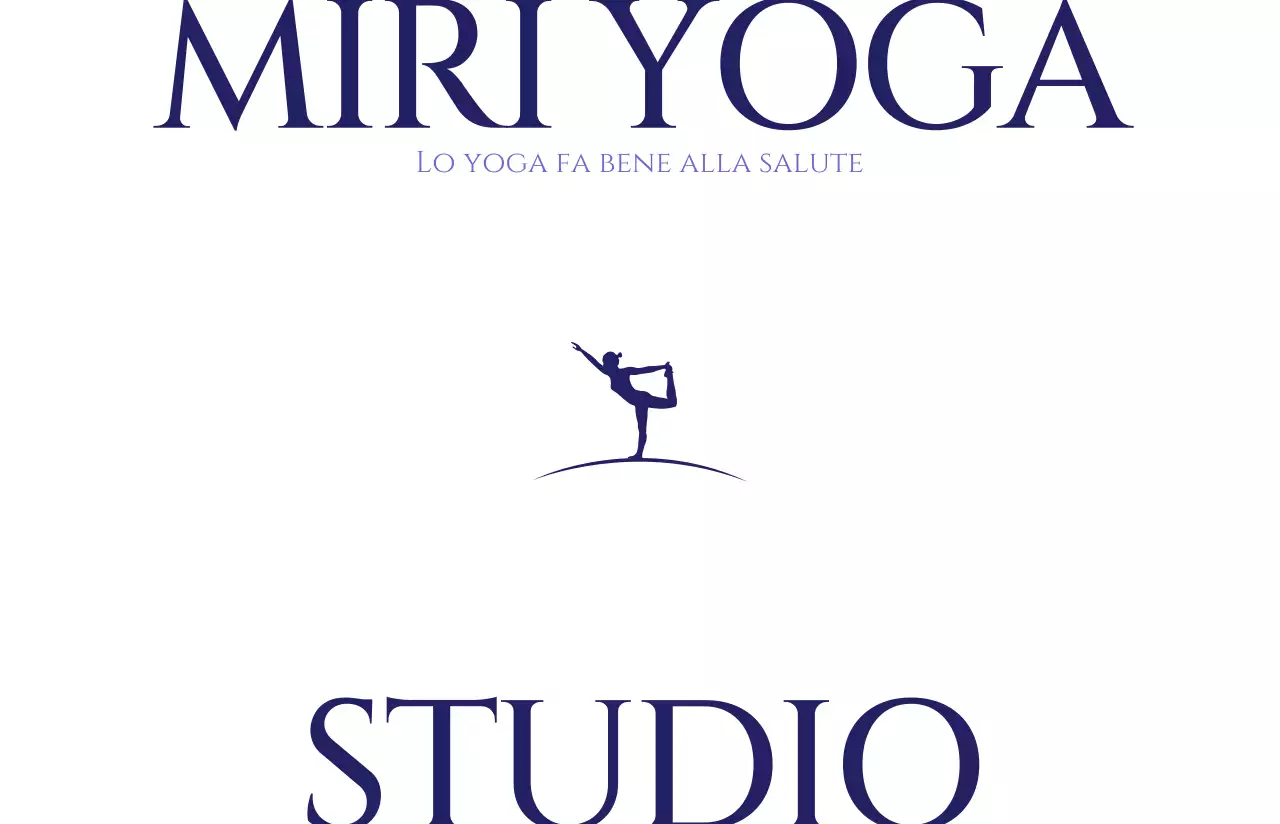Una lezione di yoga messa in risalto da un semplice sfondo bianco e da font lussuosi