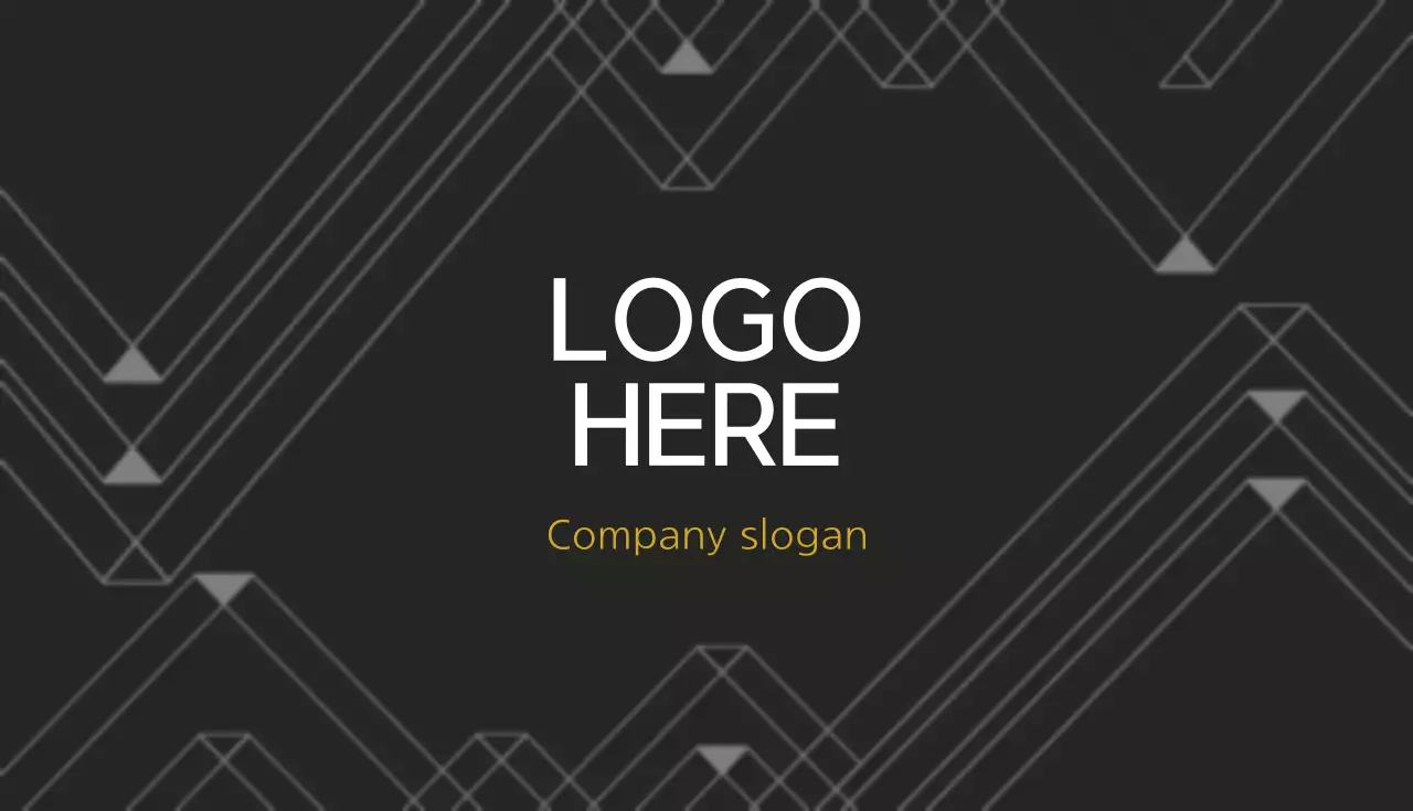 黒 モダン ビジネス 名刺