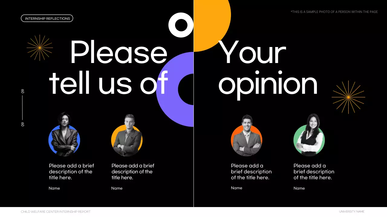 다채로운 기하학적 인턴십 보고서 프레젠테이션