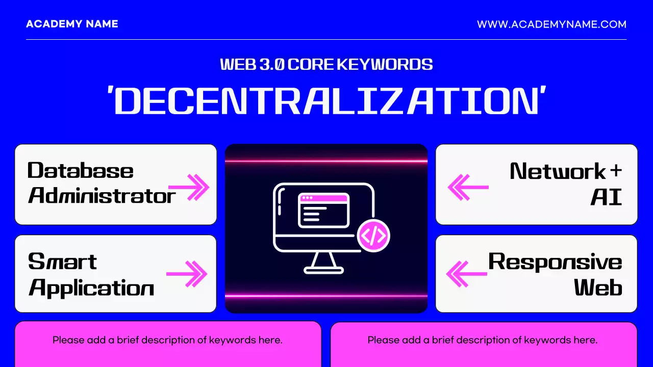 블루 모던 인터넷 가이드 프레젠테이션