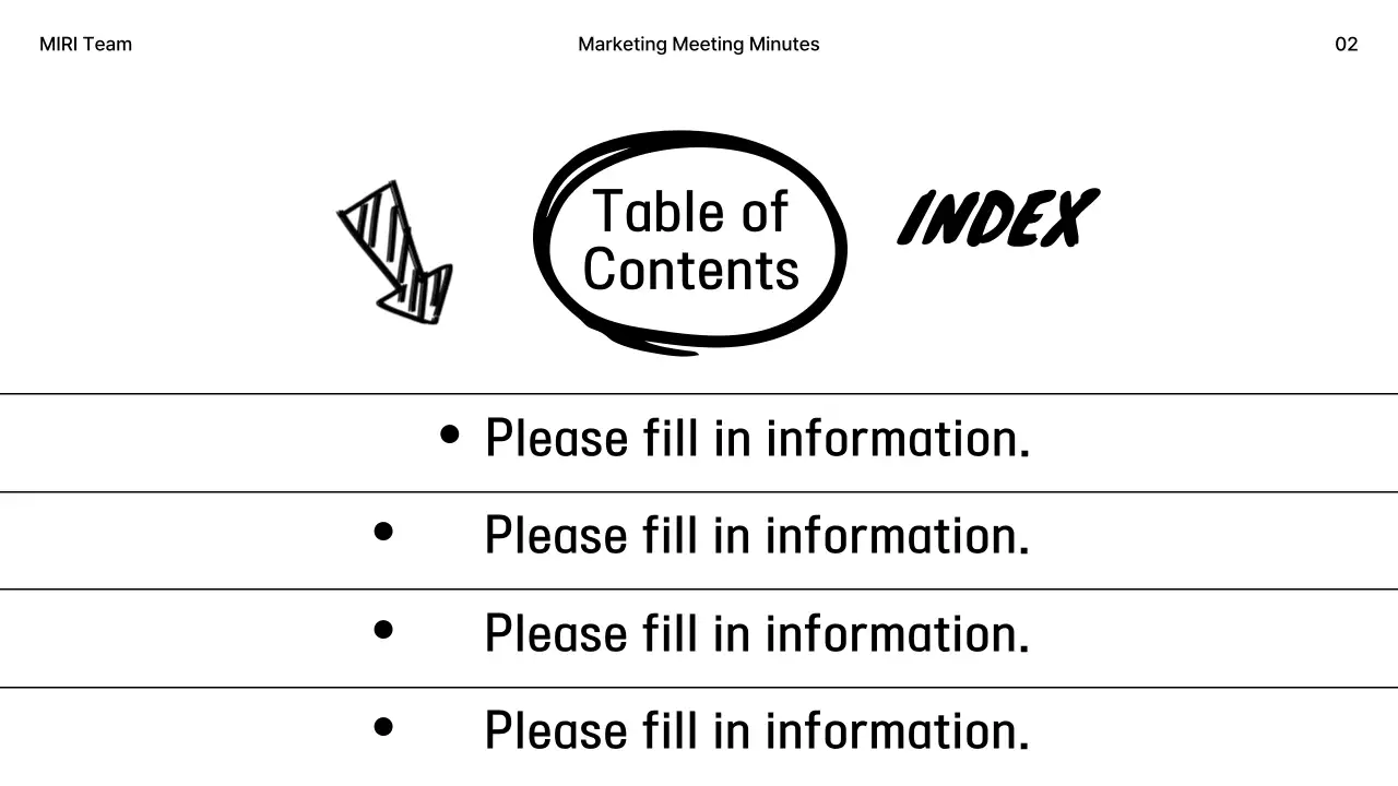 Black Minimal Marketing Document Presentation