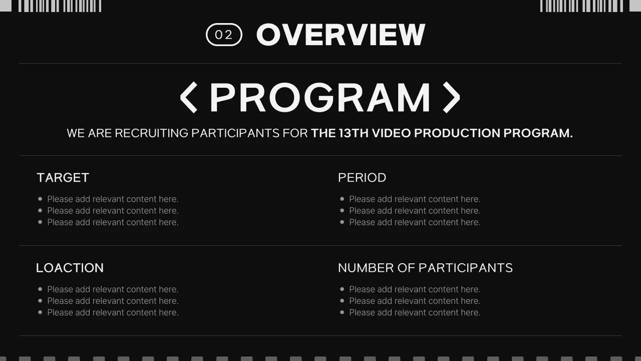 Black Modern Film Recruitment Presentation