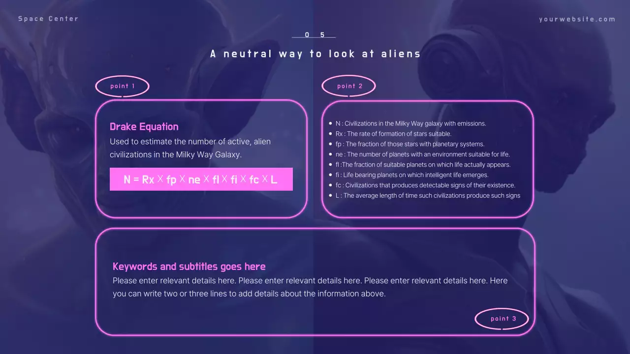 Blue Modern Alien Presentation