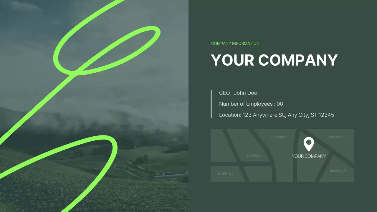 Green Modern 회사 브로셔 프레젠테이션