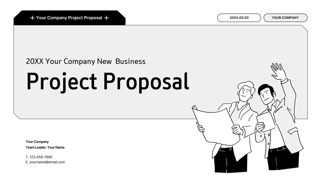 Black Professional Business Plan Presentation