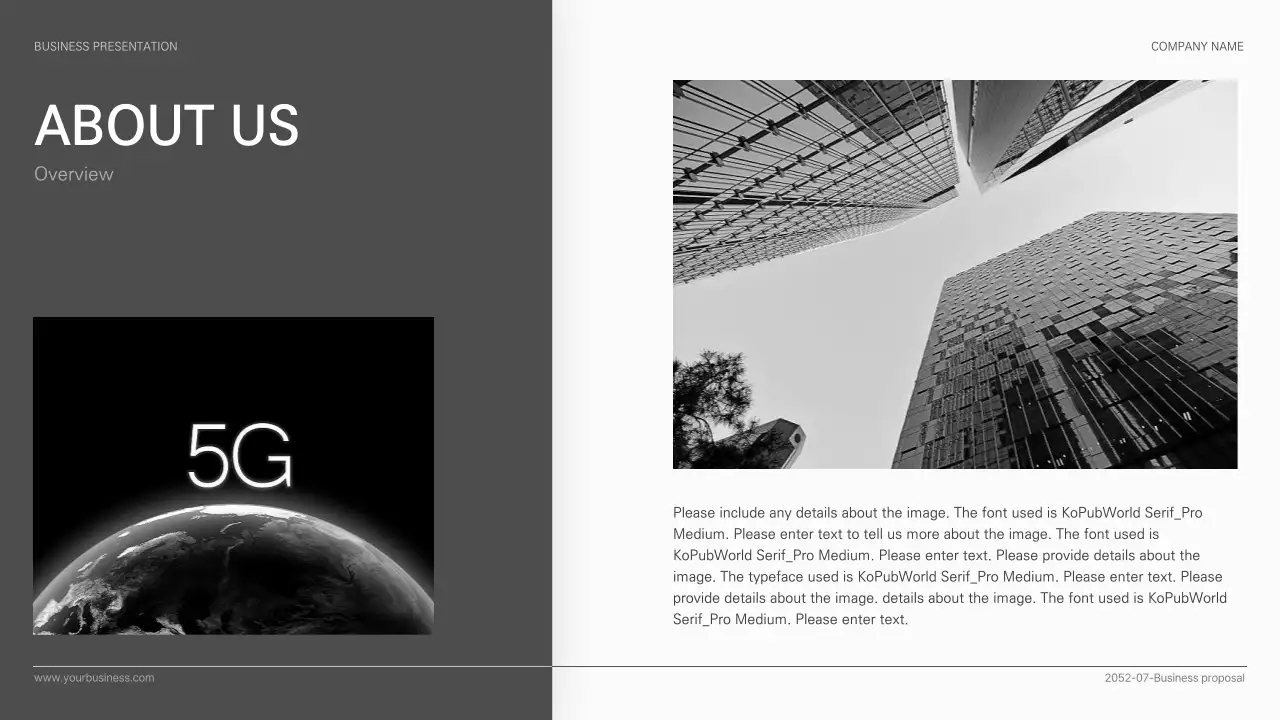 Grey Modern Business Document Presentation