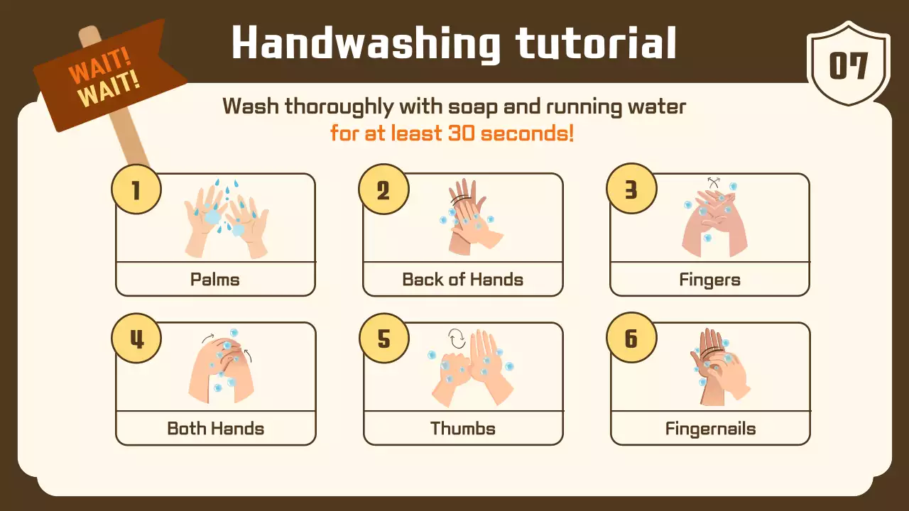 베이지 심플 푸드 가이드 프레젠테이션