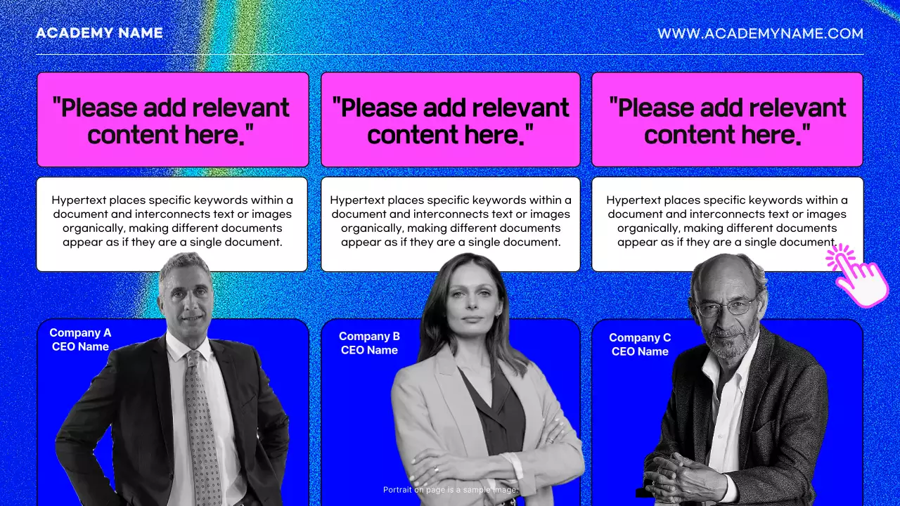 블루 모던 인터넷 가이드 프레젠테이션