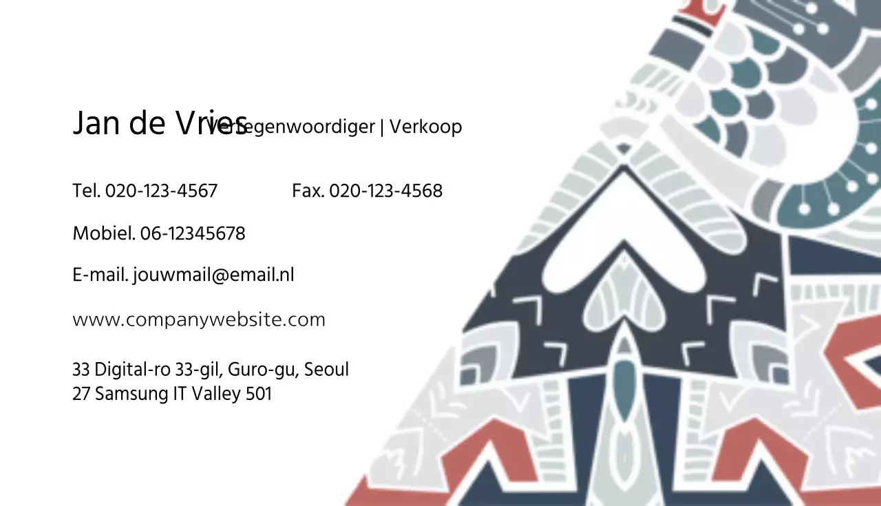 Grafische visitekaartjes