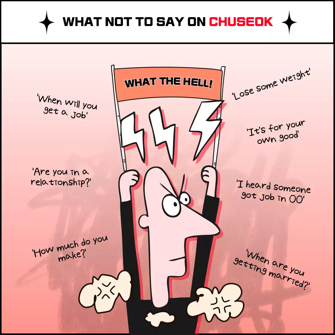 Red Comic Holiday Guide Social Media Post