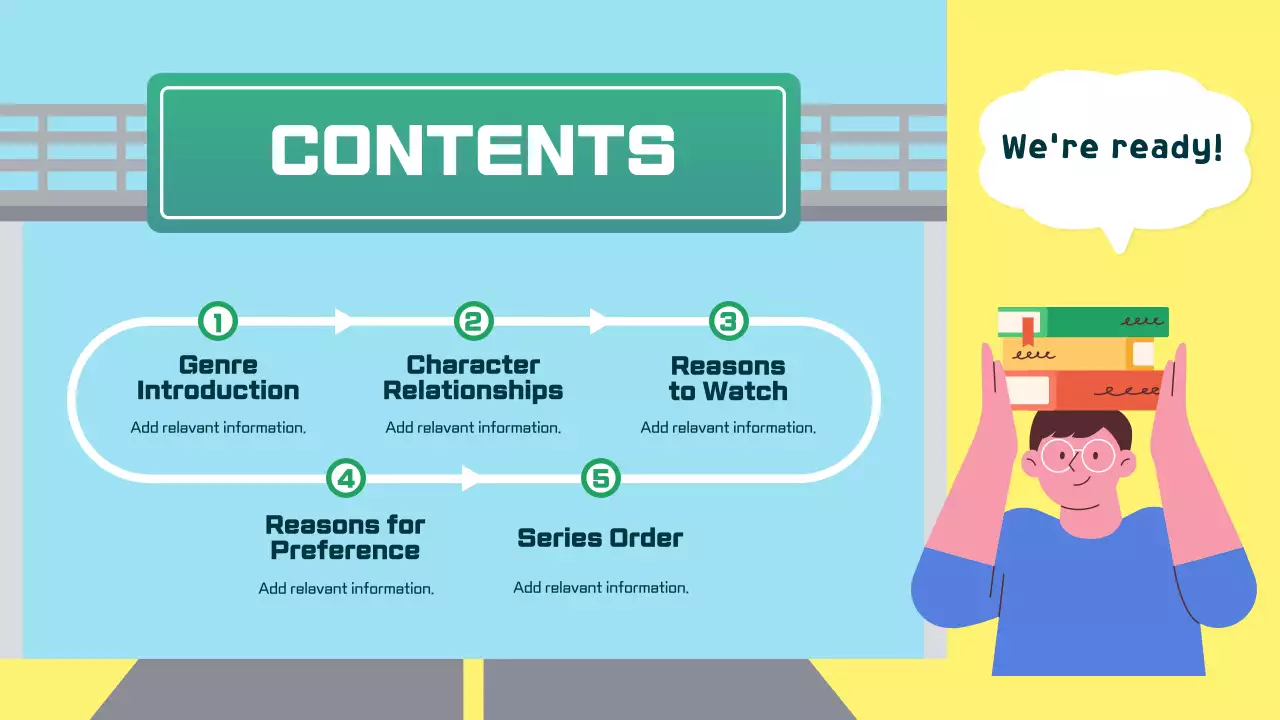 옐로우 모던 오트 가이드 프레젠테이션