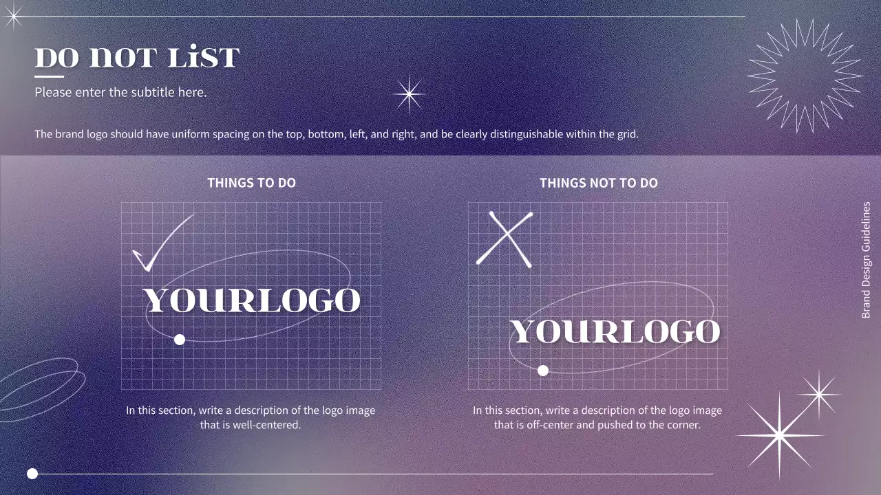 퍼플 모던 브랜드 가이드라인 프레젠테이션