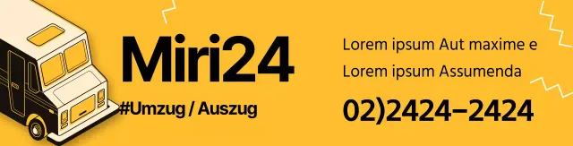 Förderung eines aufgeräumten orangefarbenen Umzugszentrums