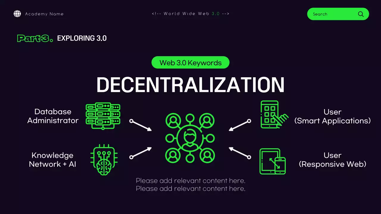 블랙 모던 웹 코스 프레젠테이션